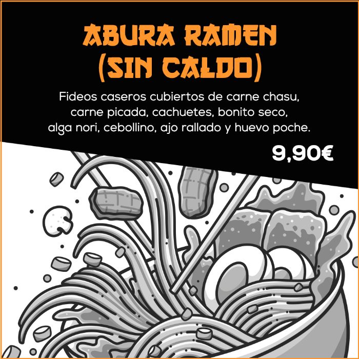 Ryukishin Carta El Mejor Ramen De Valencia